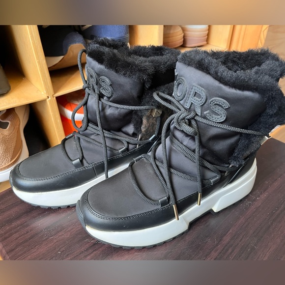 Michael Kors Shoes - Michael Kors Black and white Women's Winter Boots